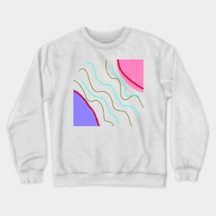 Colorful watercolor painting art design Crewneck Sweatshirt